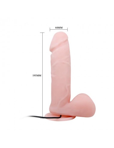 Dildo con Vibracion y Rotacion con Control Remoto