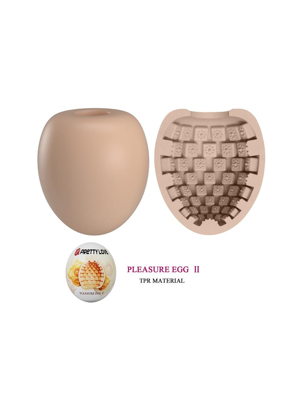 Huevo Masturbador Pleasure Egg II Naranja