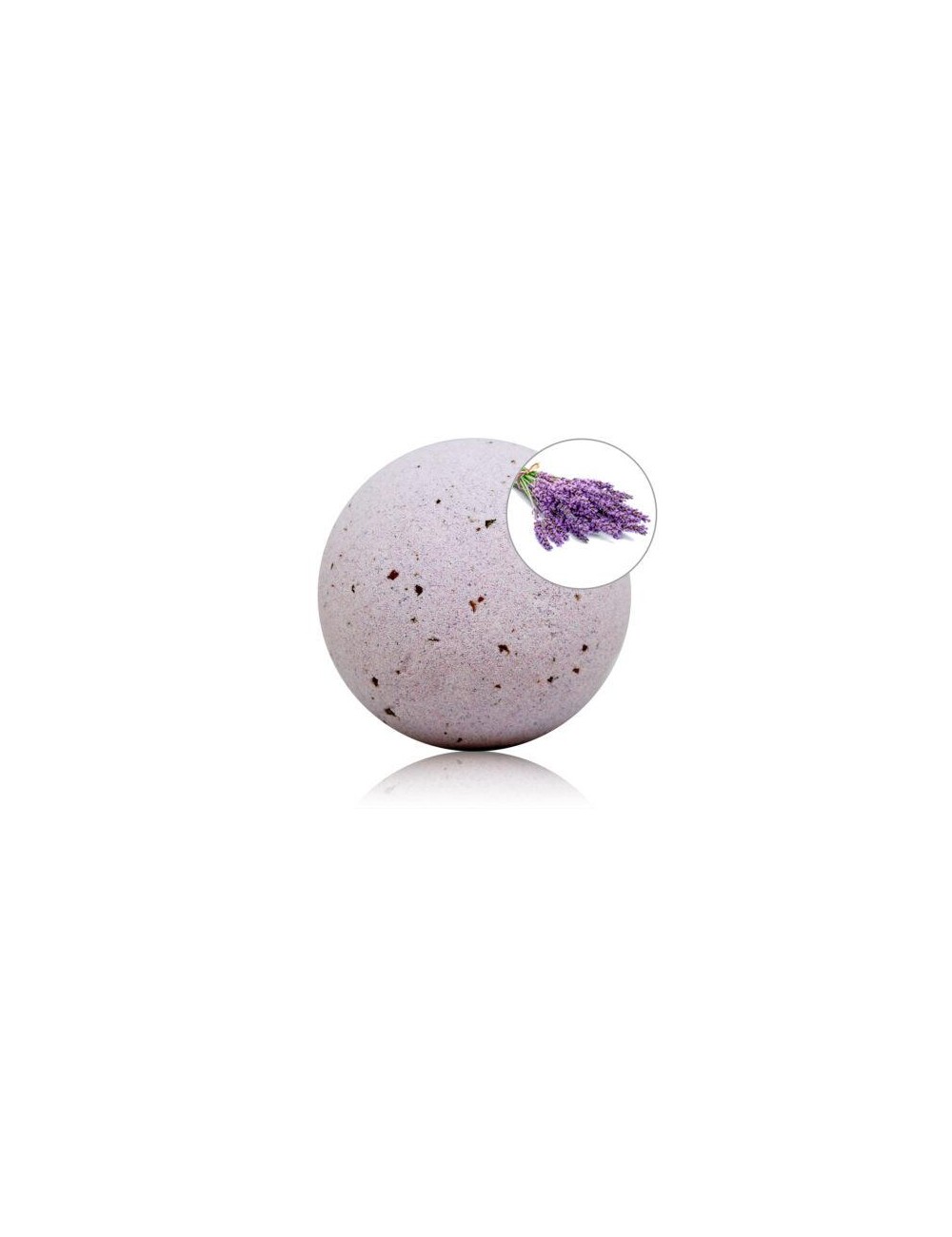 Bomba de Bano Aroma Lavanda con Petalos de Rosa 140 gr