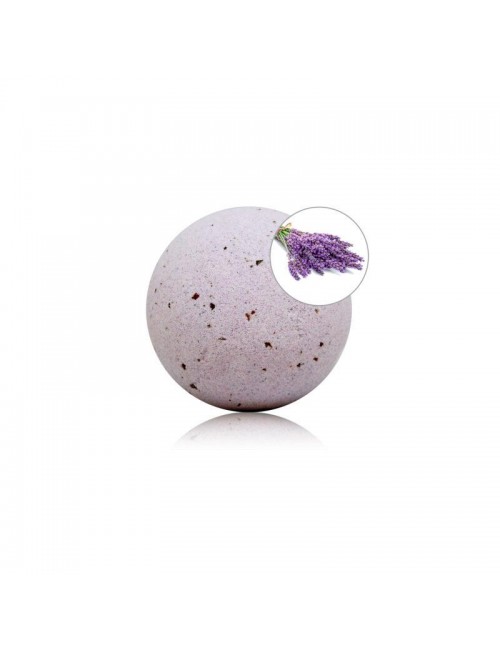 Bomba de Bano Aroma Lavanda con Petalos de Rosa 140 gr