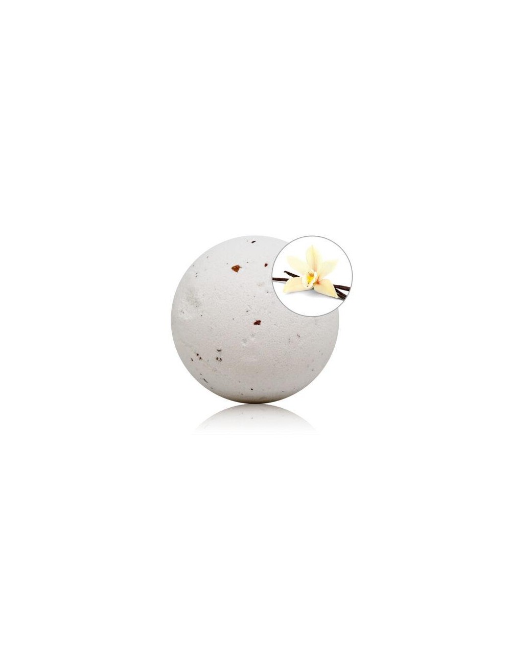 Bomba de Bano Aroma Vainilla con Petalos de Rosa 150 gr