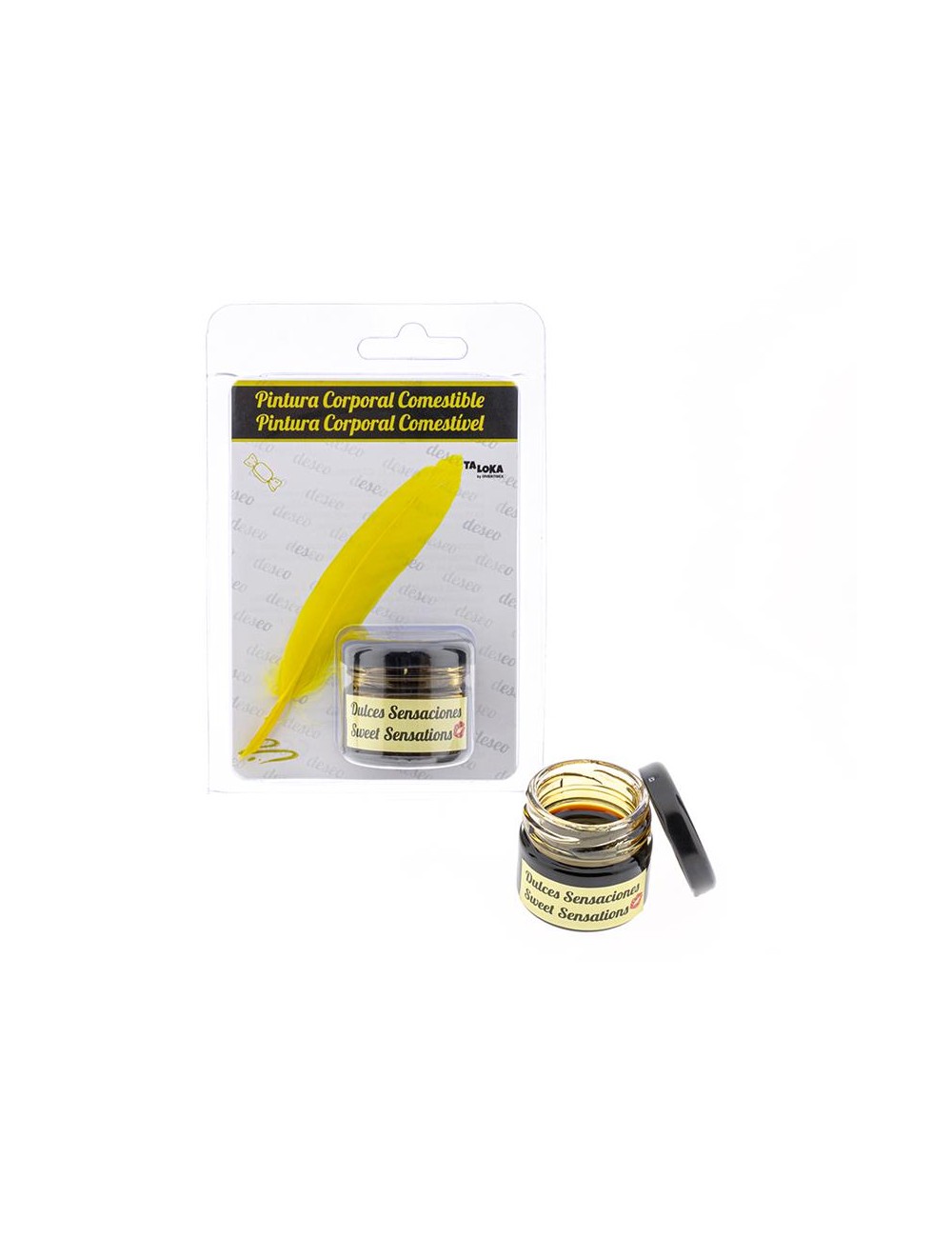 Pintura Corporal Besable Sabor Caramelo