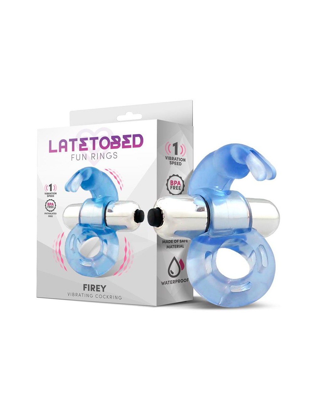Firey Anillo Vibrador con Conejito Azul