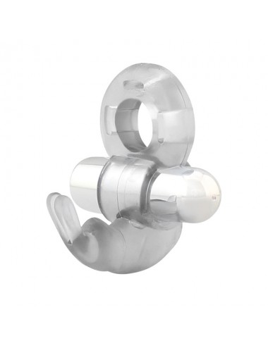 Horizon Anillo Vibrador con Conejito Transparente