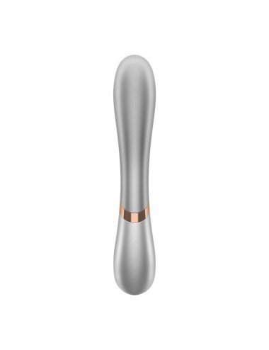 Hot Lover Vibrador Efecto Calor con APP Plata y Champagne