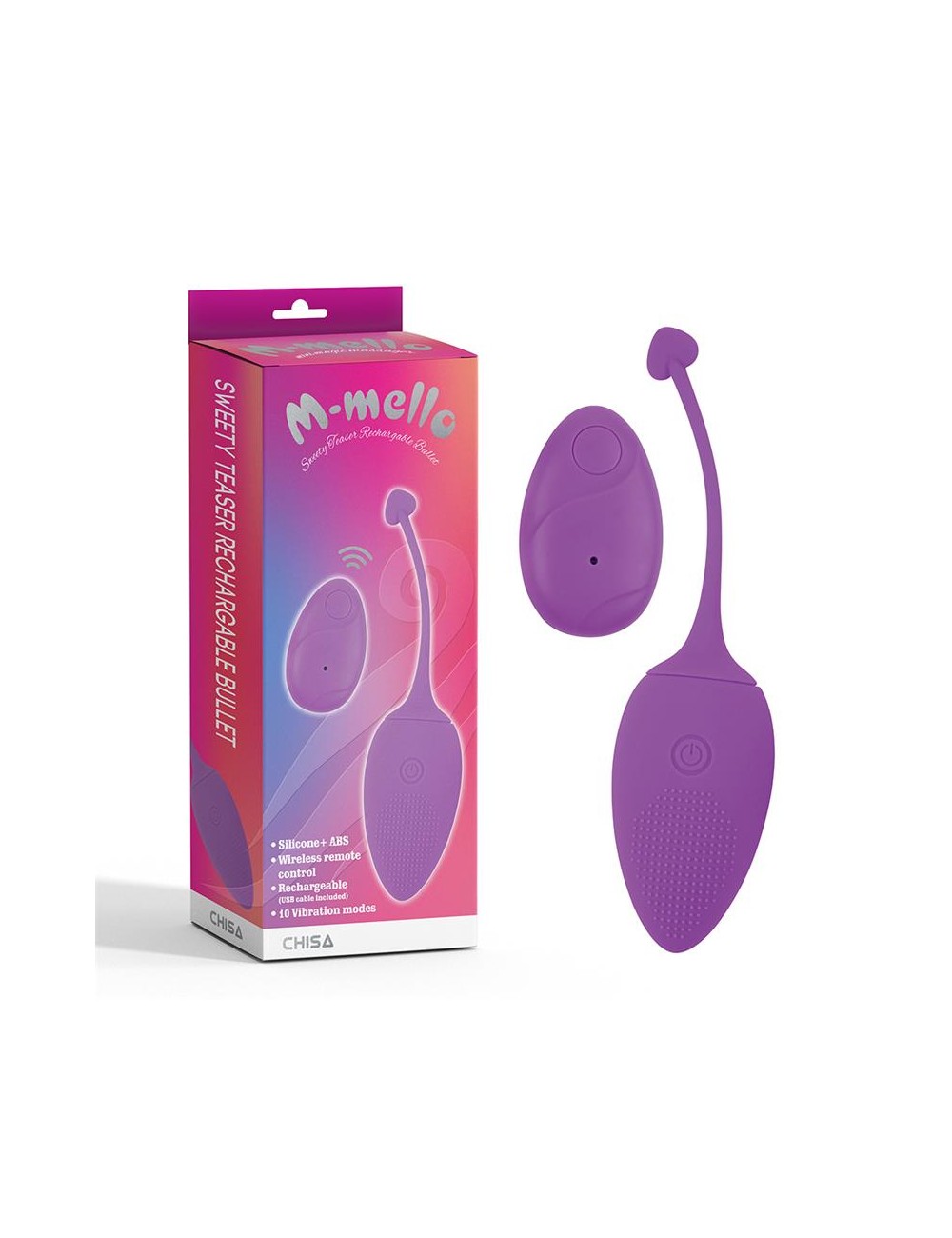 Huevo Vibrador Control Remoto Sweety Teaser USB 57