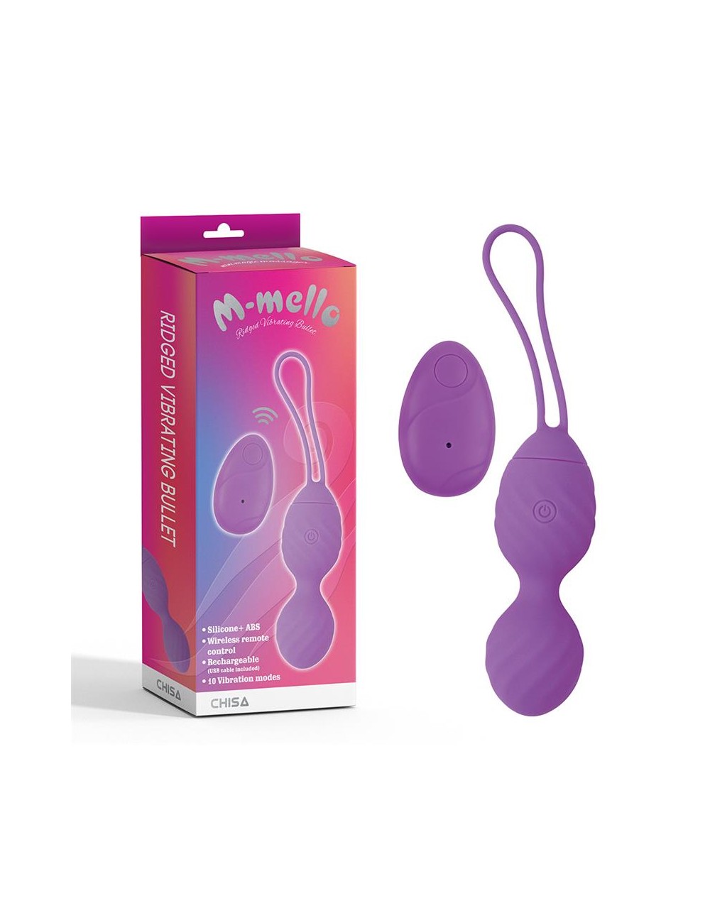 Huevo Vibrador Control Remoto Ridged USB Silicona 74