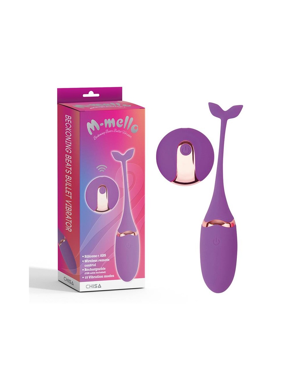 Bala Vibradora Control Remoto Beckoning Beats USB Silicona 59