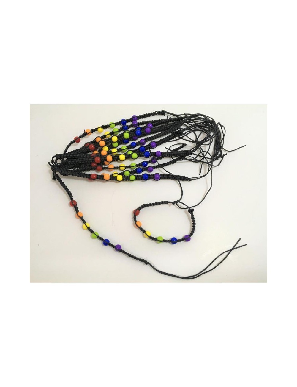 Pulsera Hilo Redonda Bandera LGBT