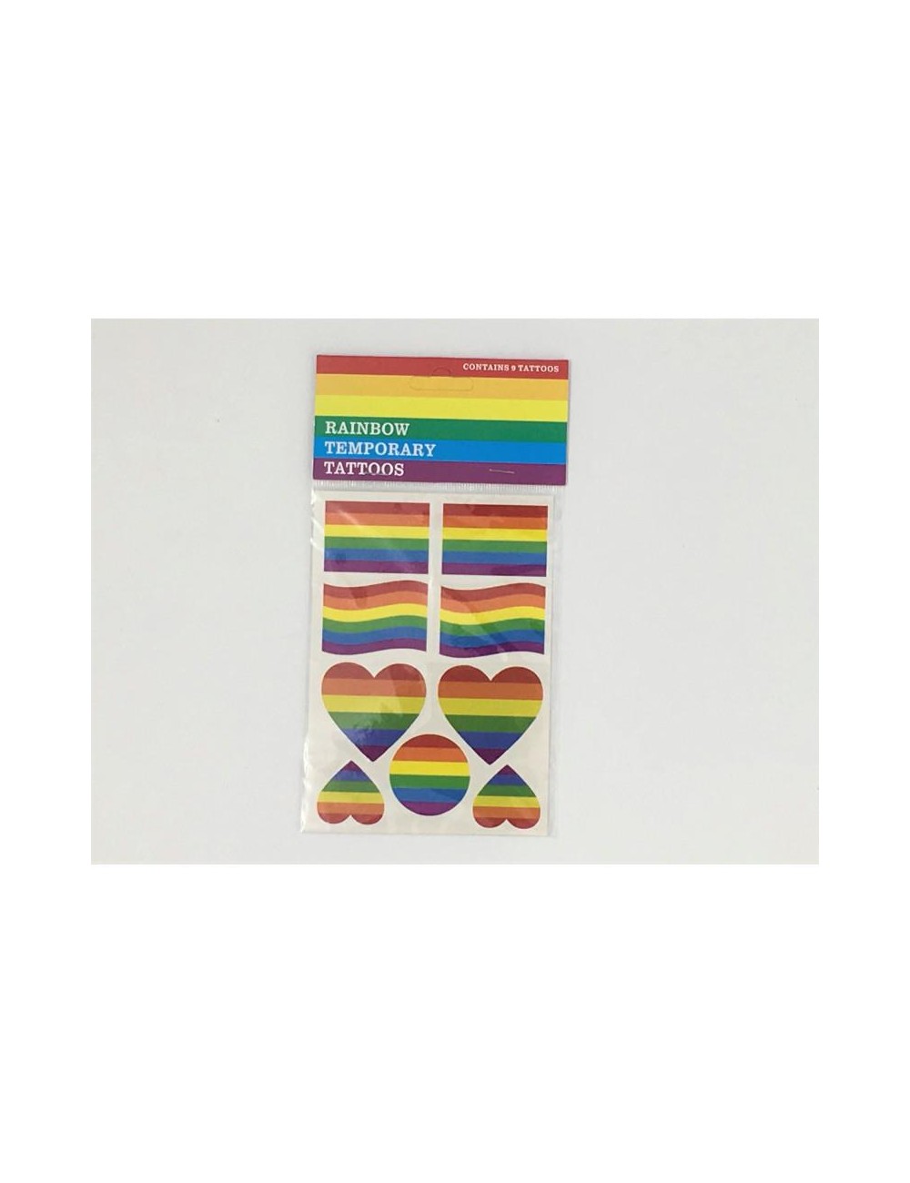 Hoja Tatuajes Temporales Bandera LGBT