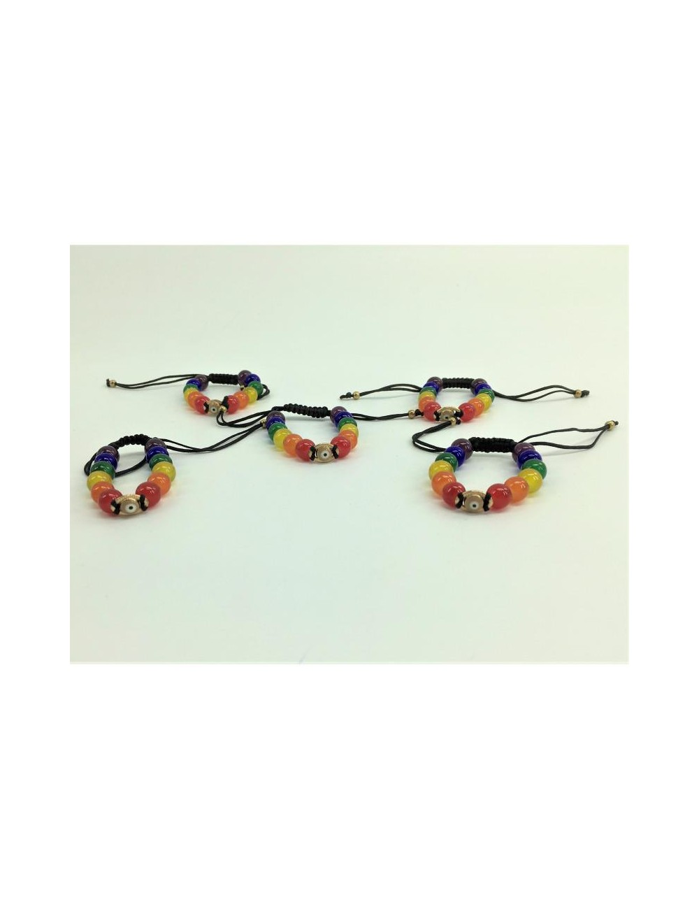 Pulsera Bandera LGBT y Ojo Turco