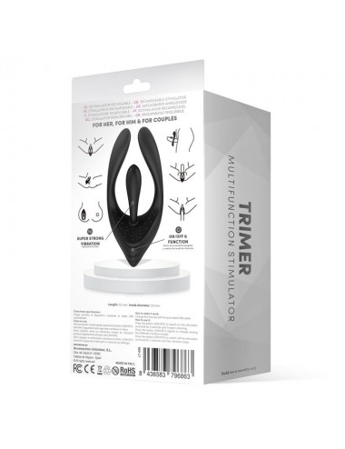 Trimer Estimulador 3 Motores Flexible USB Silicona