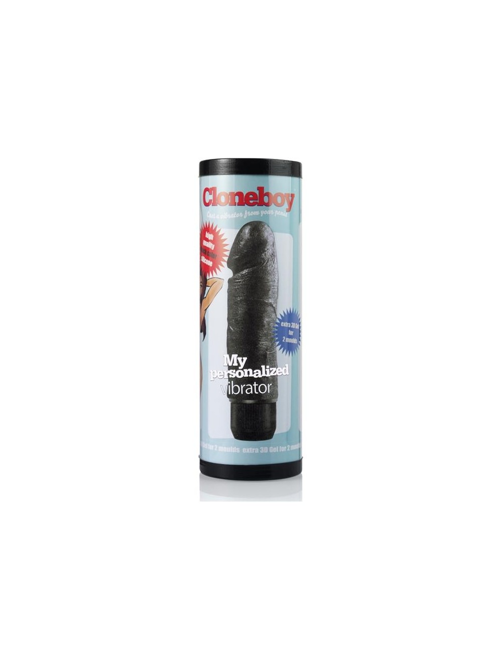 Clonador Dildo con Vibrador Negro