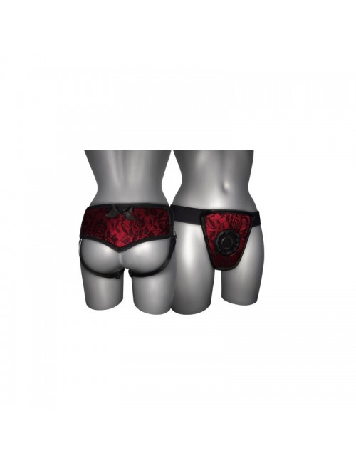 Arnes de Luxe Con Espalda Rojo S XL