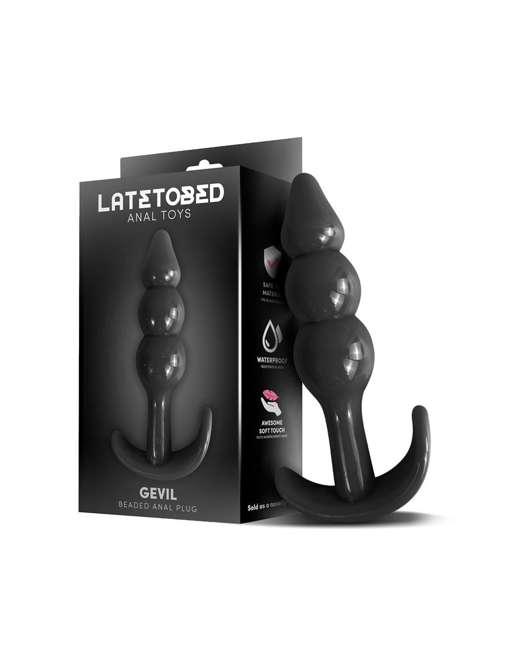 Gevil Plug Anal en Ancla Negro