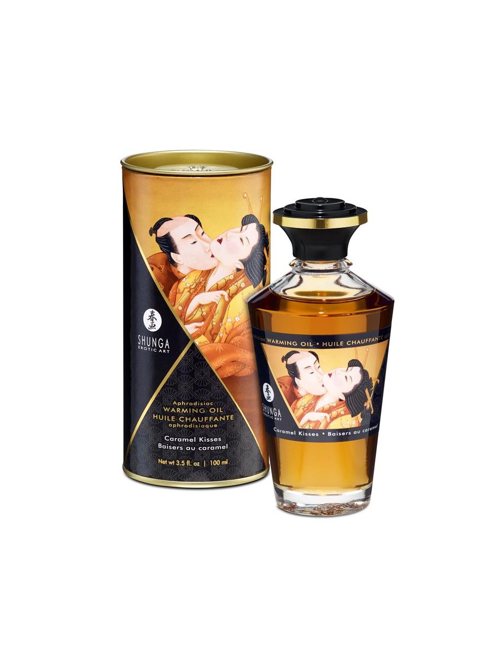 Shunga Aceite de Masaje Efecto Calor Aroma a Caramelo