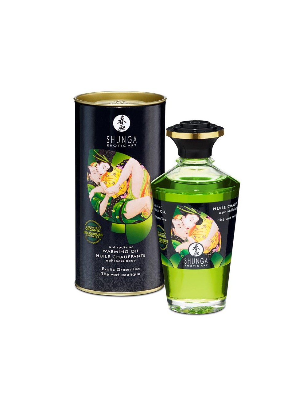 Shunga Aceite Afrodisiaco de Masaje Aroma Te Verde