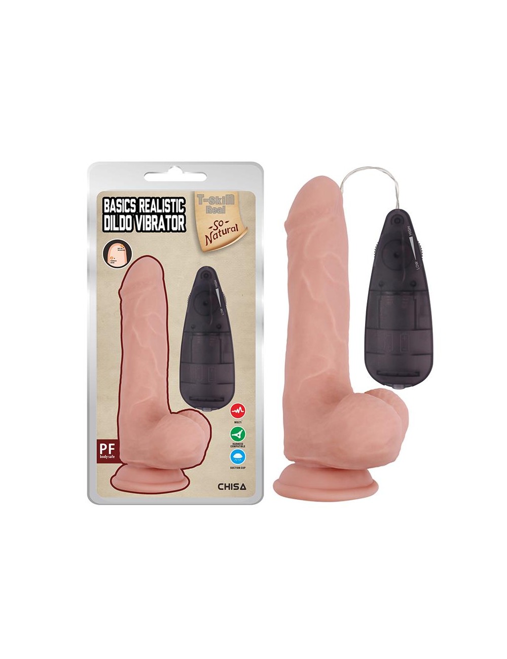 Dildo Vibrador Realista Basics Realistic 78