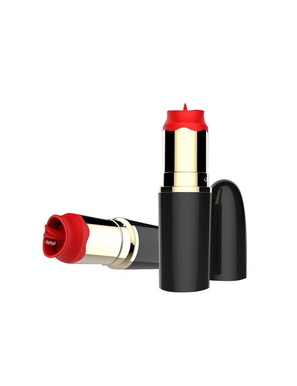 Estimulador de Pintalabios con Lengua Estimuladora USB Negro