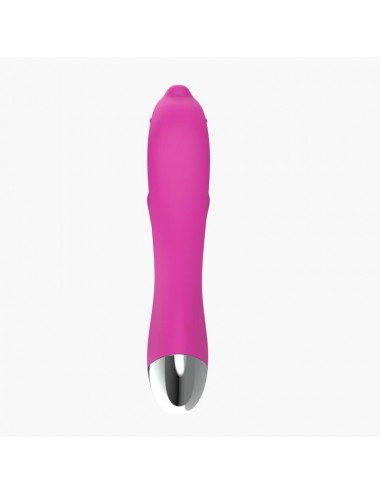 Vibrador Dolphin 6 Funciones USB Rosa