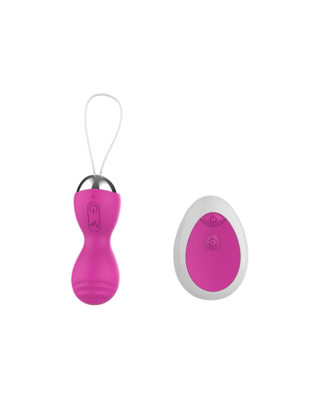 Huevo Vibrador con Control Remoto USB Rosa