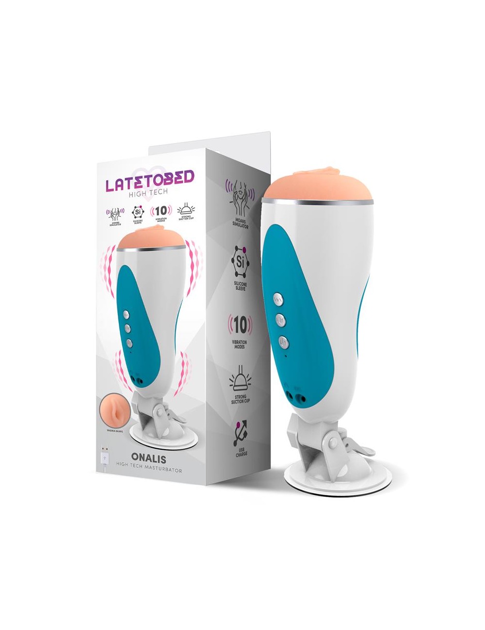 Onalis High Tech Masturbador Sistema Gemidos y Vibracion Vagina USB