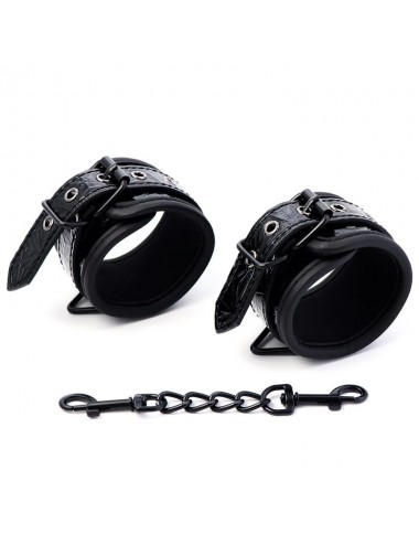 Esposas para Tobillo Ajustable Sapphire Cuero Vegano