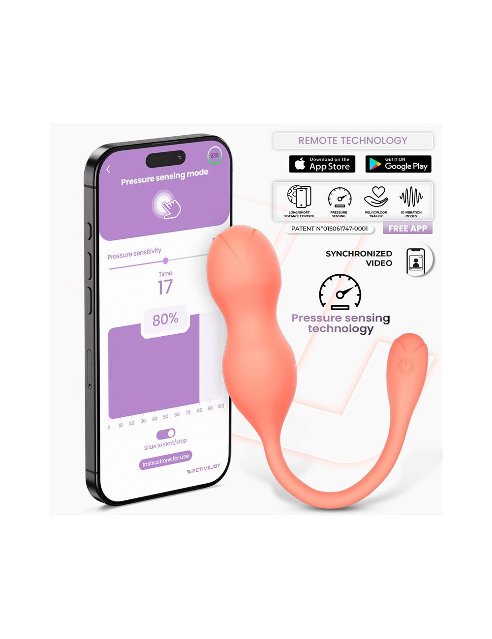 Kyra Entrenador de Suelo Pelvico con Sensor de Presion y APP
