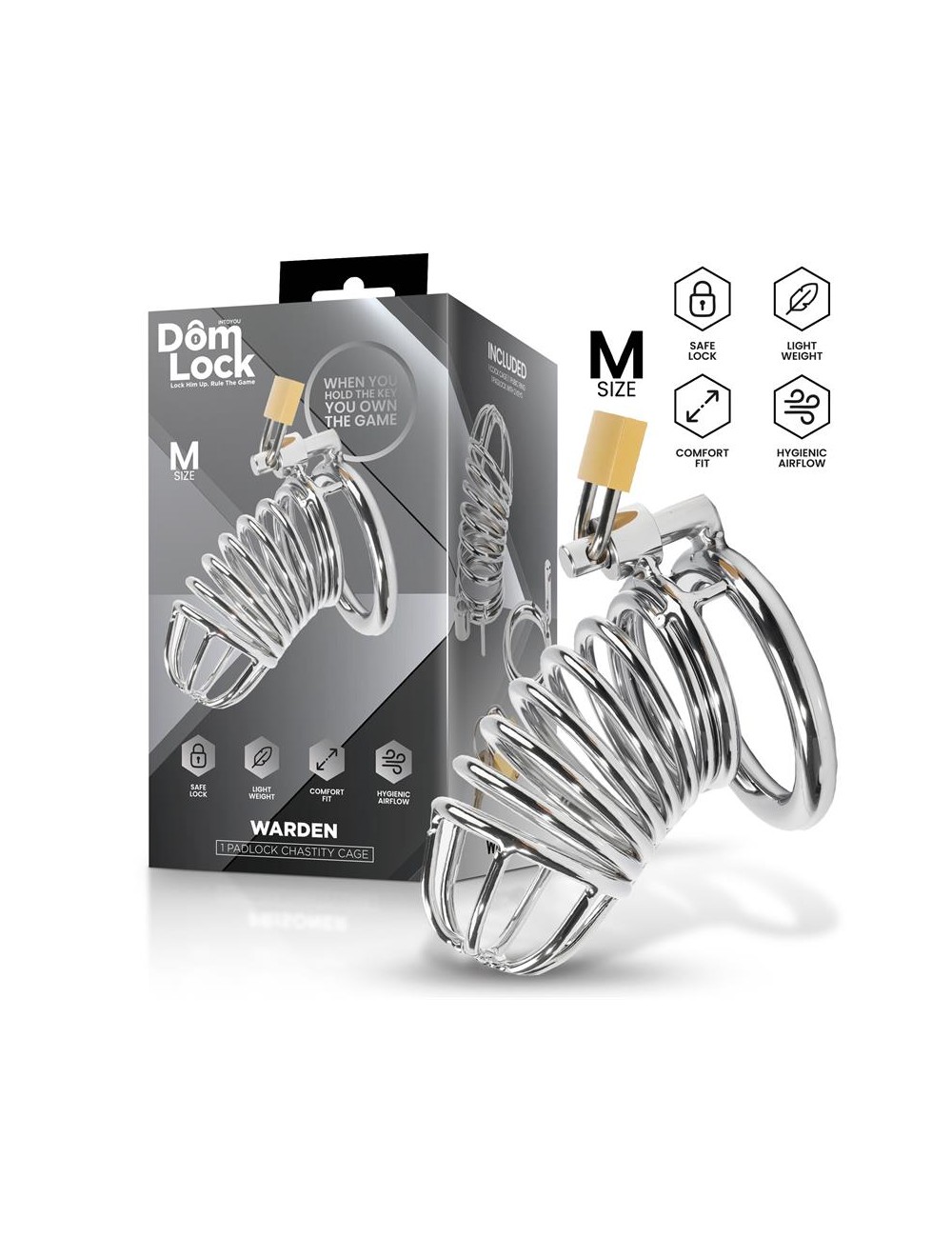 Warden Jaula para el Pene Talla M