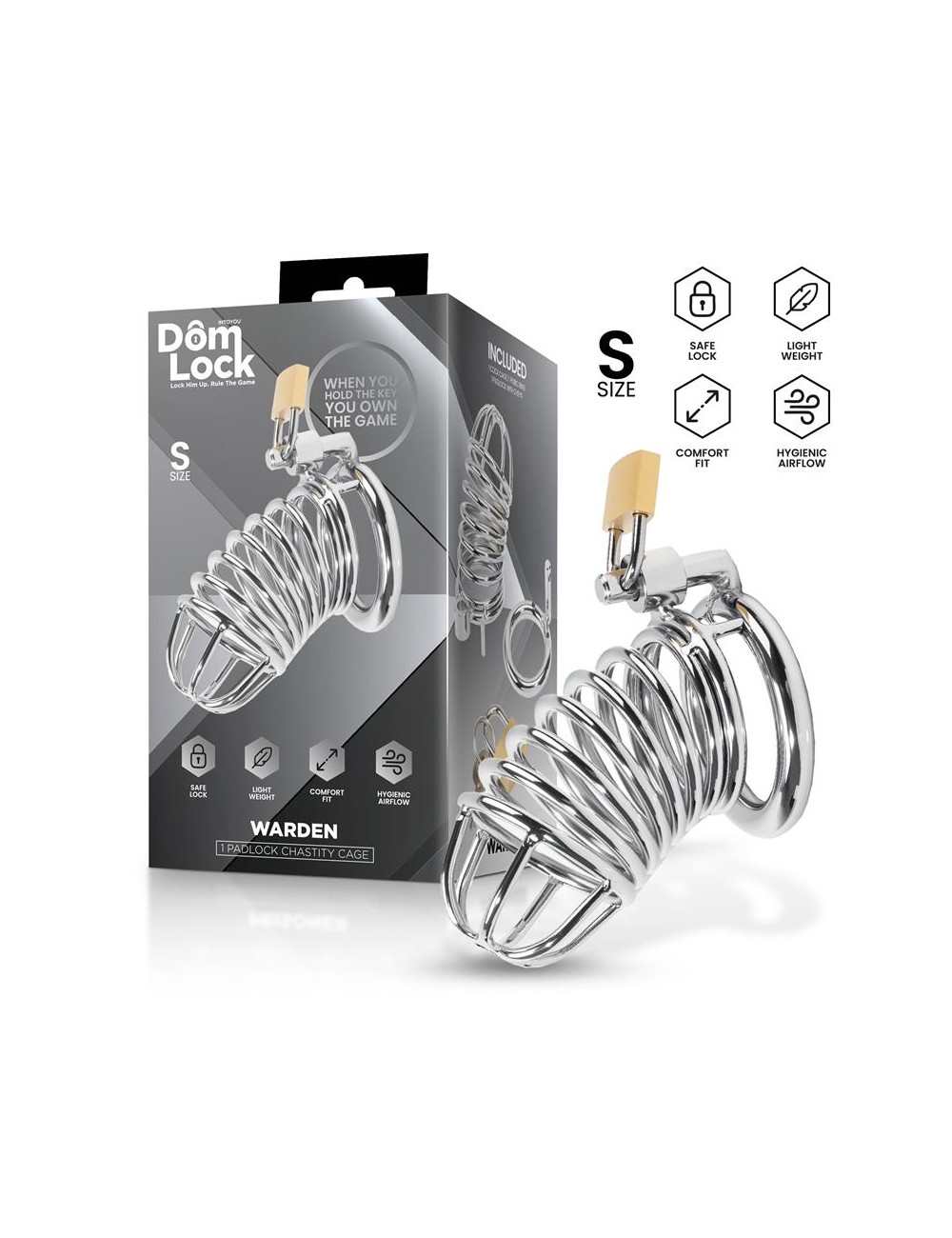 Warden Jaula para el Pene Talla S