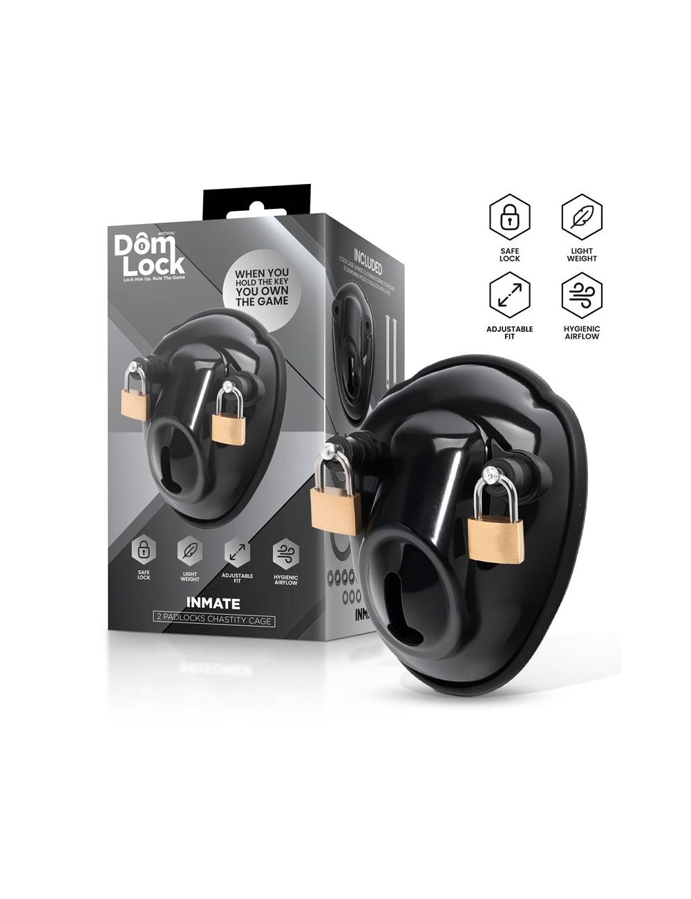 Inmate Jaula para el Pene con Espaciadores