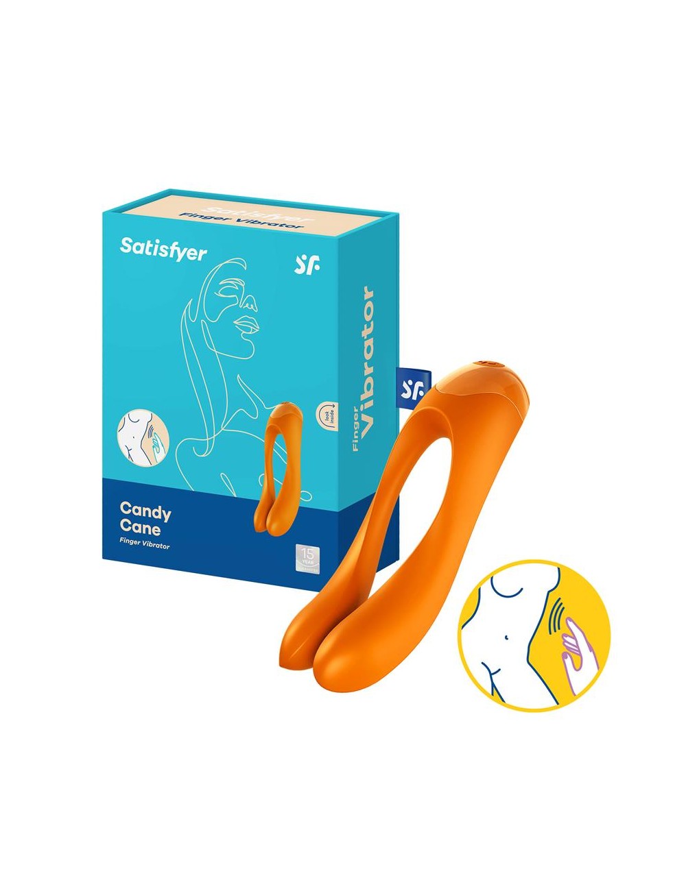 Vibrador Candy Cane Naranja