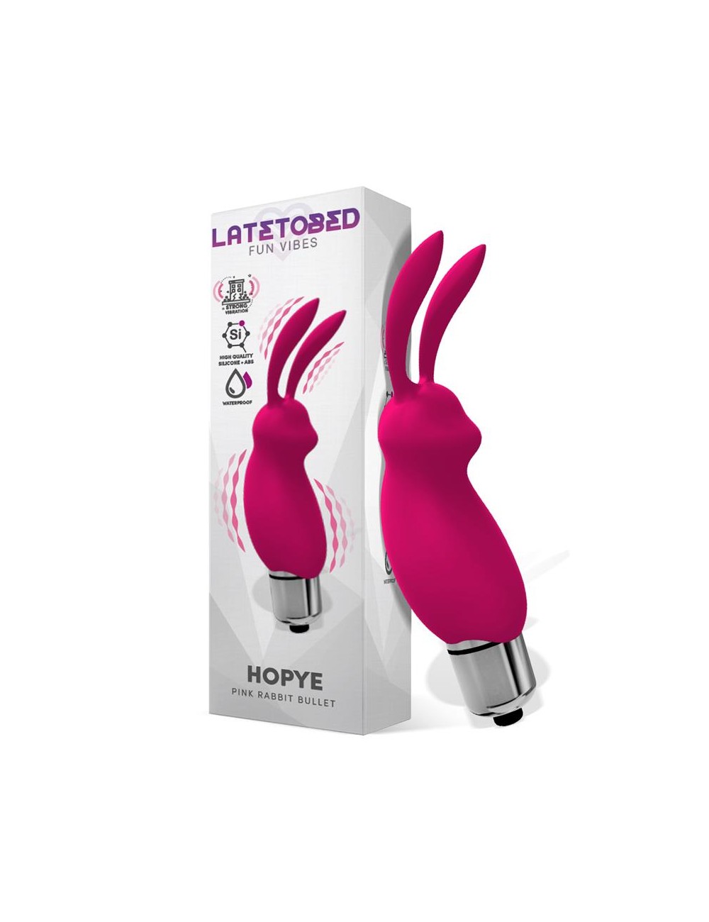 Hopye Bala Vibradora Conejito Silicona Rosa
