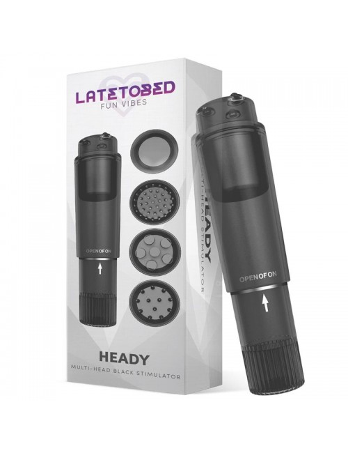 Heady Estimulador con 4 Cabezales Negro