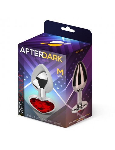 Plug Anal con Joya de Corazon Red Scarlet Talla M