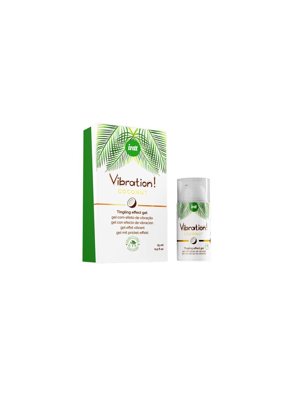 Vibrador Liquido Coco 100 Vegano Efecto Calor 15 ml