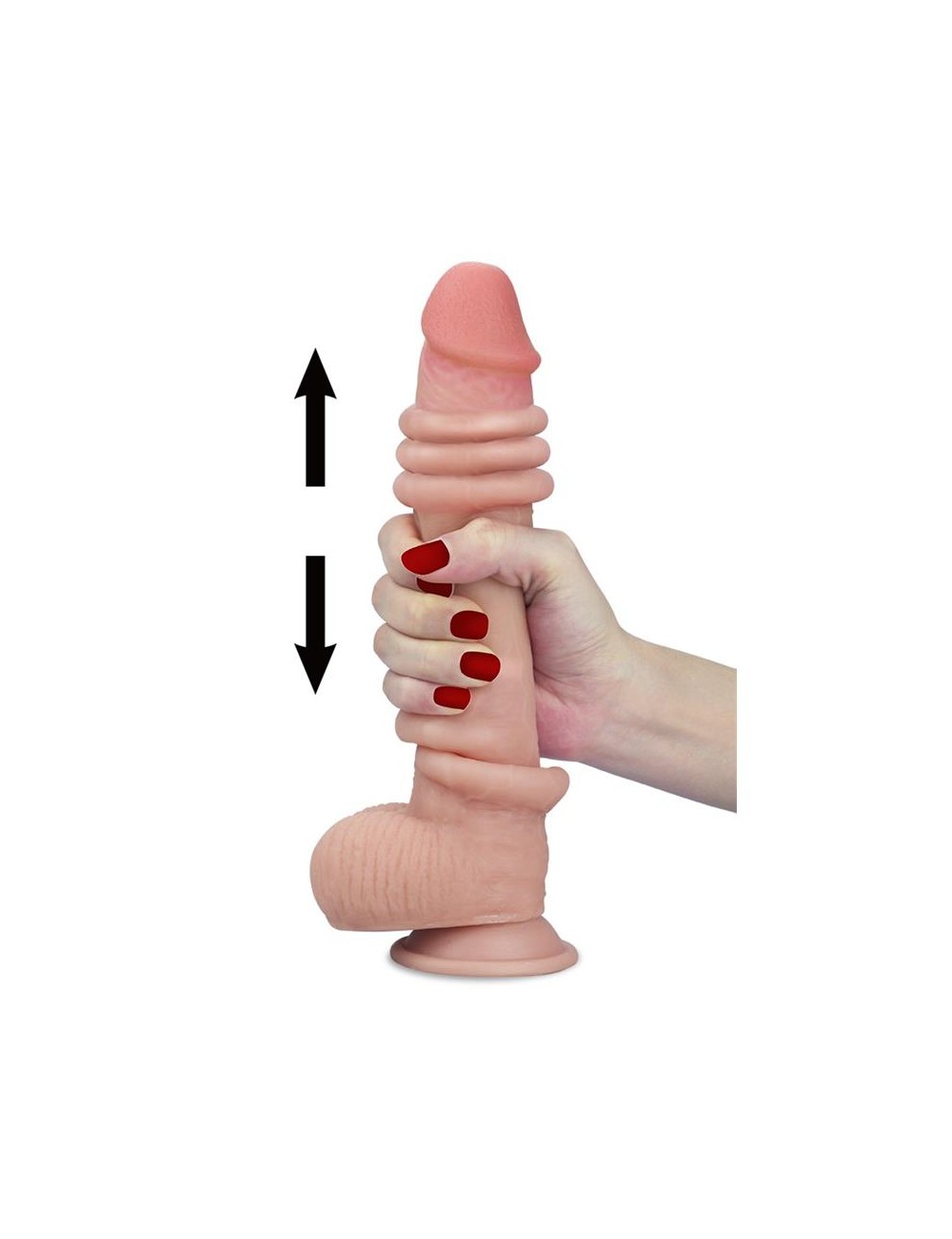 Dildo con Piel Retractil 9 Natural