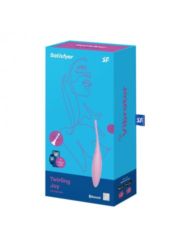 Twirling Joy Estimulador Giratorio con APP Rosa