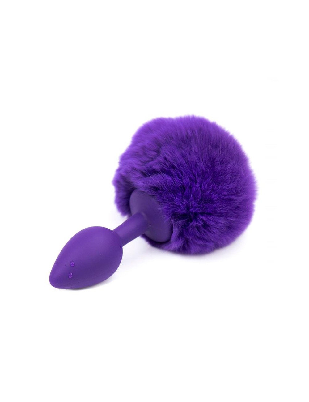 Plug Anal con Pompon Purpura Talla S