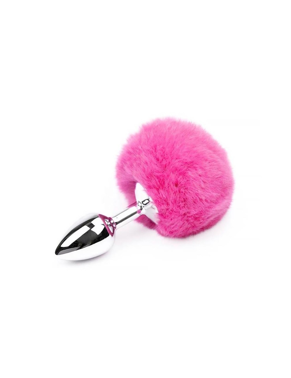 Plug Anal con Pompon Rosa Talla S