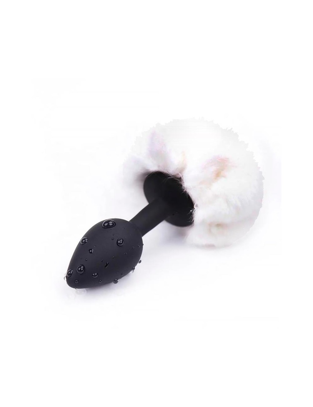 Plug Anal con Pompon Blanco Talla S