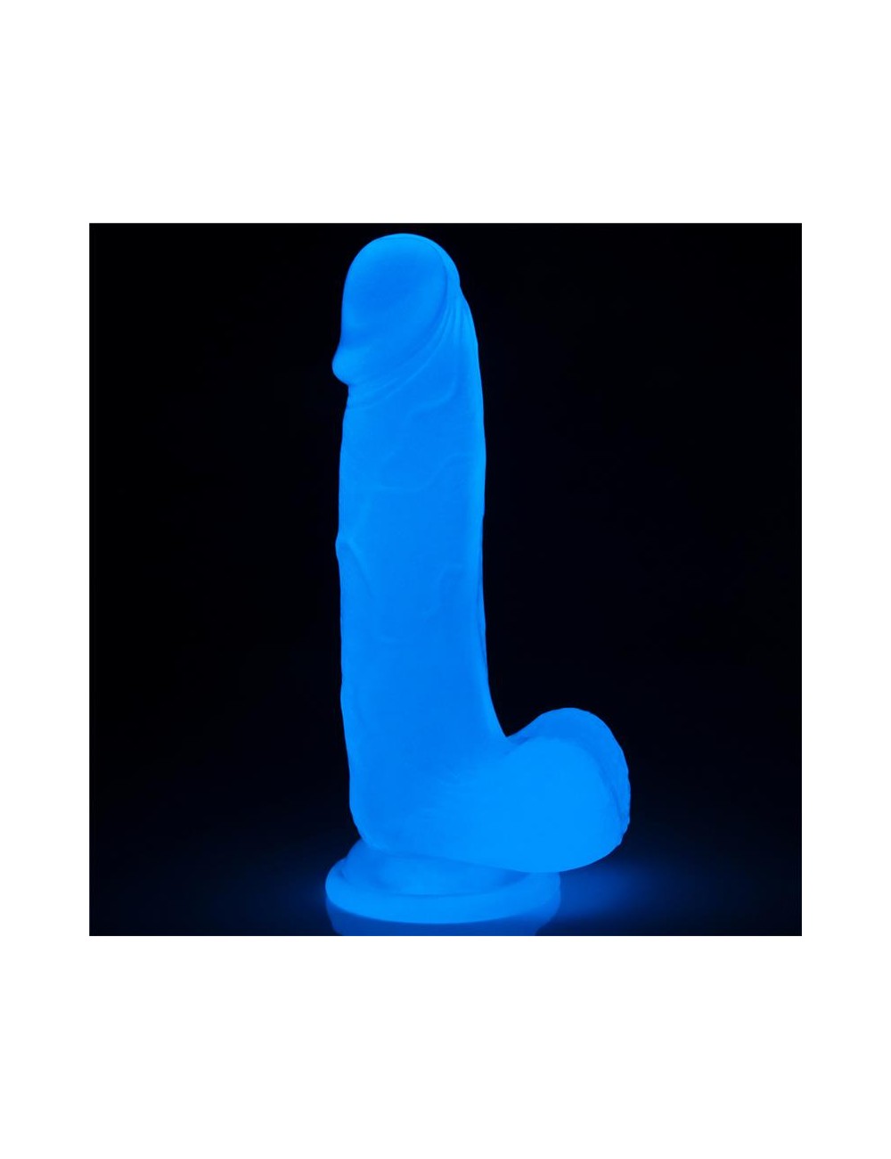 Dildo Lumino 75 Luz Azul