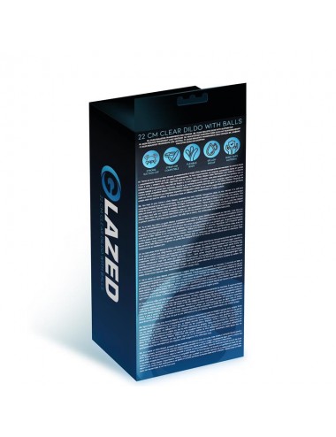 Dildo Realista con Testiculos Material Cristalino 22 cm