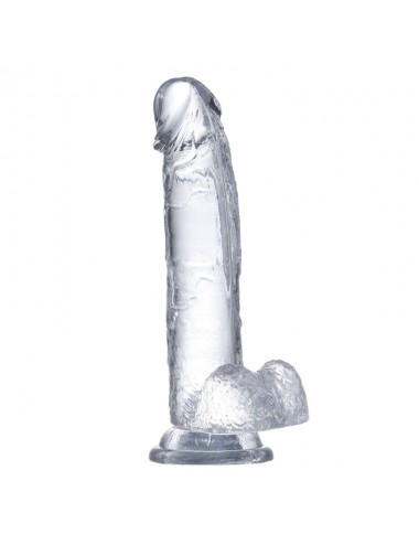 Dildo Realista con Testiculos Material Cristalino 22 cm