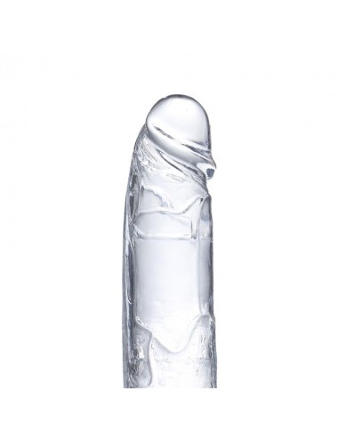 Dildo Realista con Testiculos Material Cristalino 22 cm