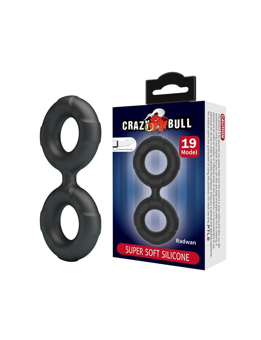 Radwan Anillo para el Pene Doble Silicona Mod 19