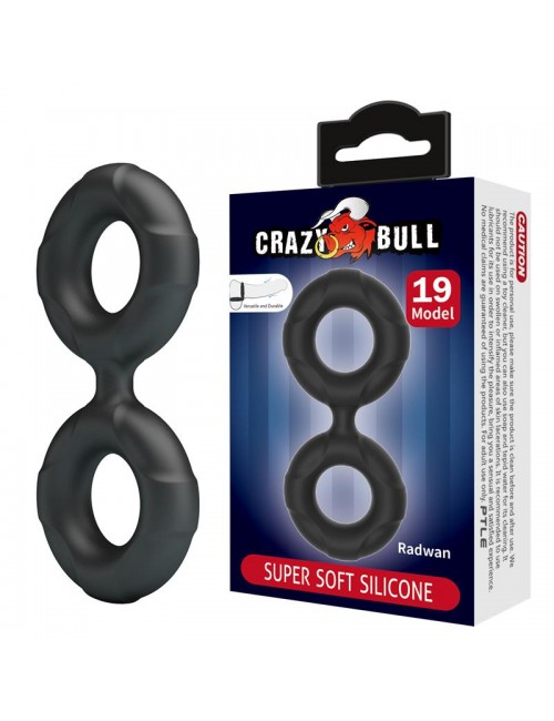 Radwan Anillo para el Pene Doble Silicona Mod 19
