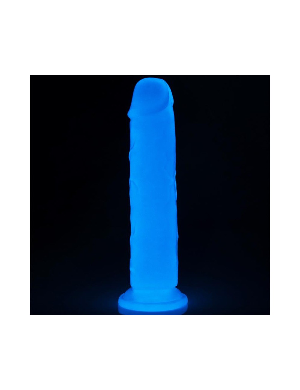 Dildo Lumino 8 Luz Azul