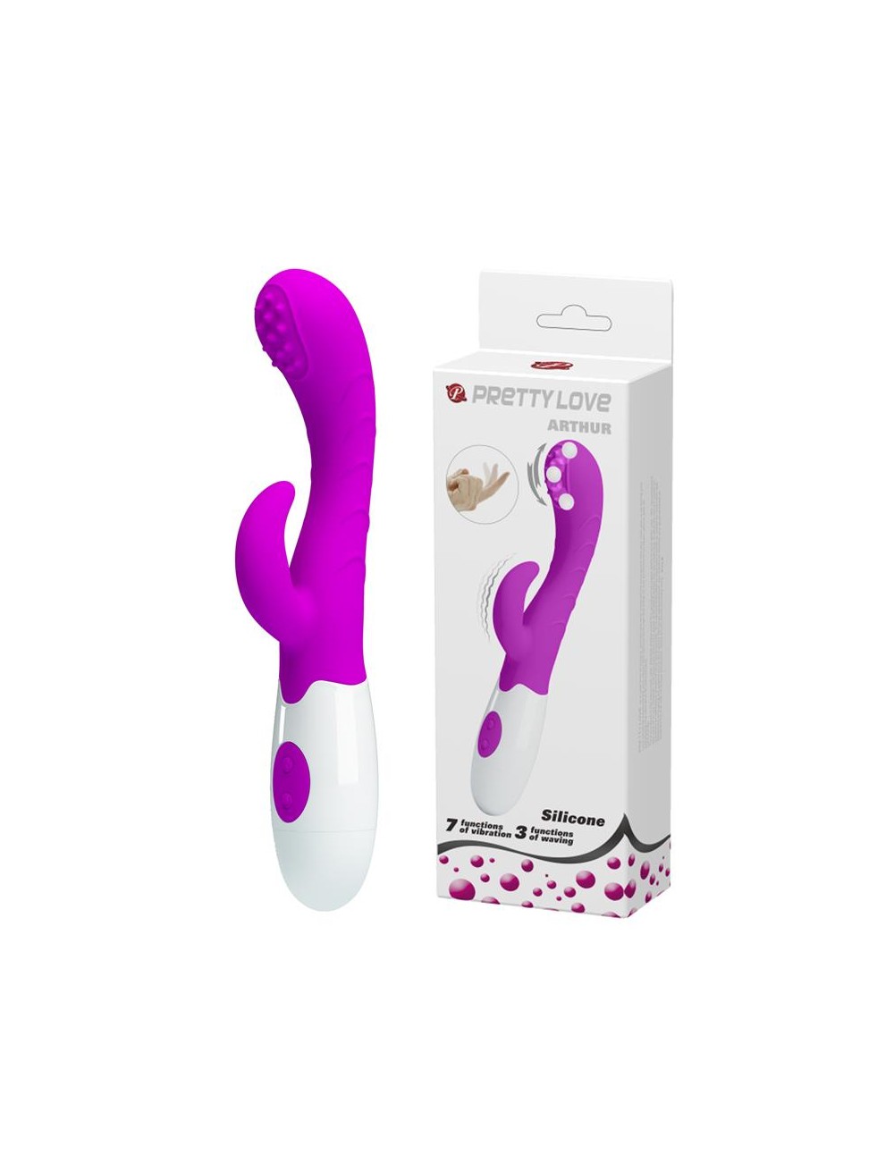 Vibrador Arthur con Movimiento Finger Purpura