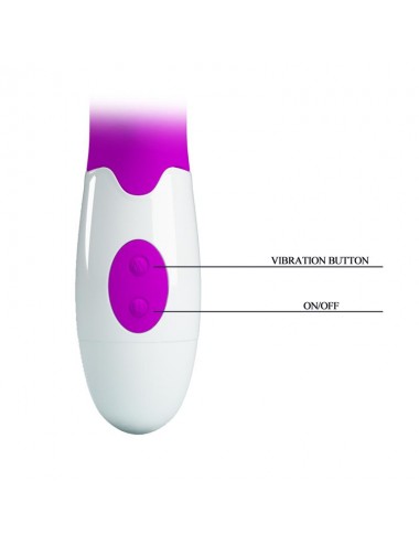 Vibrador Arthur con Movimiento Finger Purpura